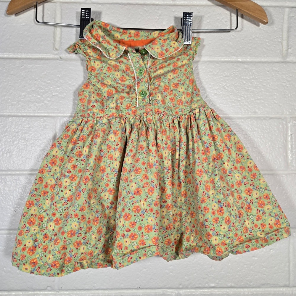 The‎ Childrens Place Micro Floral Dress Baby Girl 12M Peter Pan Collar Easter